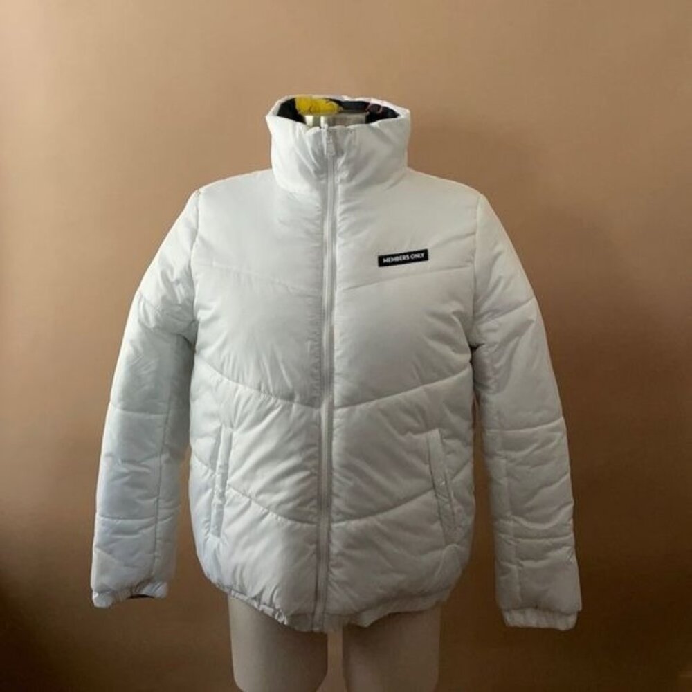 MEMBERS ONLY UNISEX RUGRATS REVERSIBLE CIRE PUFFER JACKET Size L